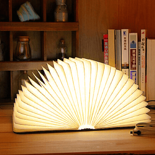 Світильник-книга, нічник книжка VHG Foldable Book Lamp Brown - Зображення 3