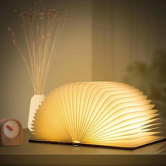 Світильник-книга, нічник книжка VHG Foldable Book Lamp Brown - Зображення 4