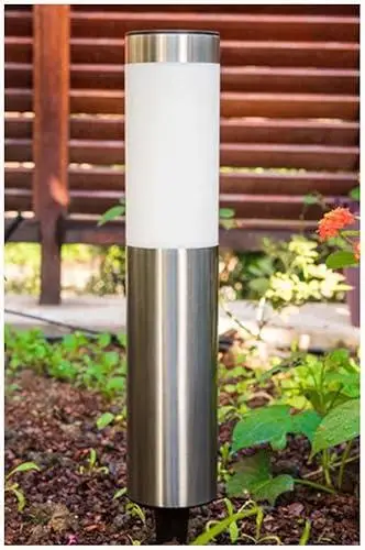 Світильники для газону Warm Solar Pillar Light / Світлодіодний світильник на сонячній батареї / Вуличні ліхтарі-стовпчики Solar 2 шт 4 Світильники для газону Warm Solar Pillar Light / Світлодіодний світильник на сонячній батареї / Вуличні ліхтарі-стовпчики Solar 2 шт - Зображення 4