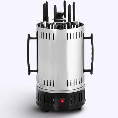 Шашличниця електрична Domotec MS-7781 на 6 шампурів 1000Вт вертикальна з нержавіючої сталі 2 Шашличниця електрична Domotec MS-7781 на 6 шампурів 1000Вт вертикальна з нержавіючої сталі - Зображення 2