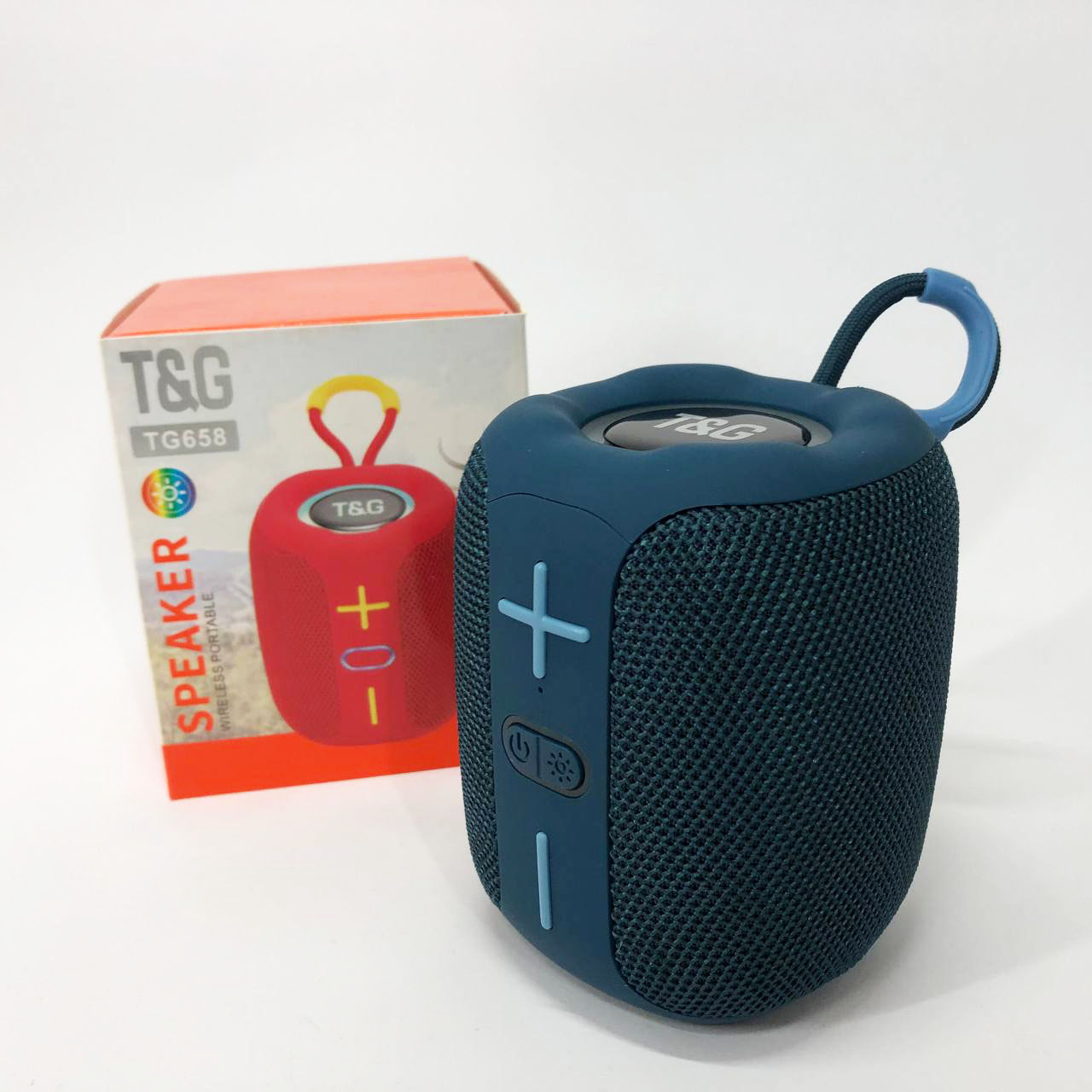 Портативна Bluetooth колонка TG658 8W з RGB підсвічуванням, акумуляторна переносна колонка. Колір: синій - Зображення 3