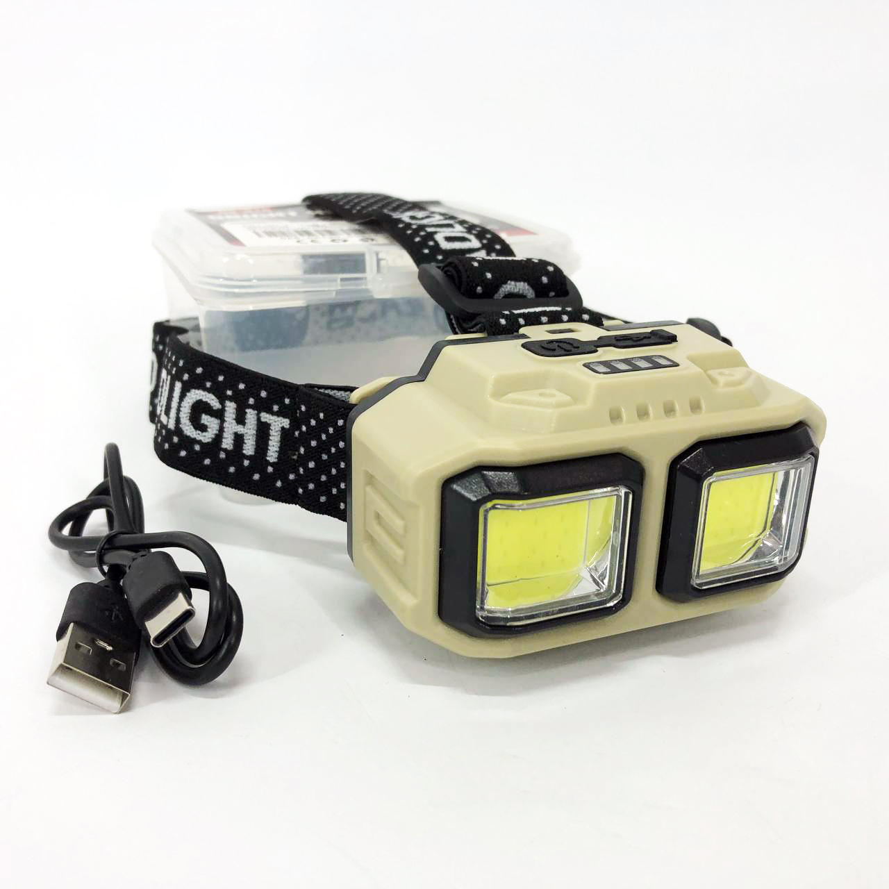 Ліхтар налобний акумуляторний Bailong HX-816 2COB(white+red) вологозахист, Ліхтар на голову для бігу 2 Ліхтар налобний акумуляторний Bailong HX-816 2COB(white+red) вологозахист, Ліхтар на голову для бігу - Зображення 2