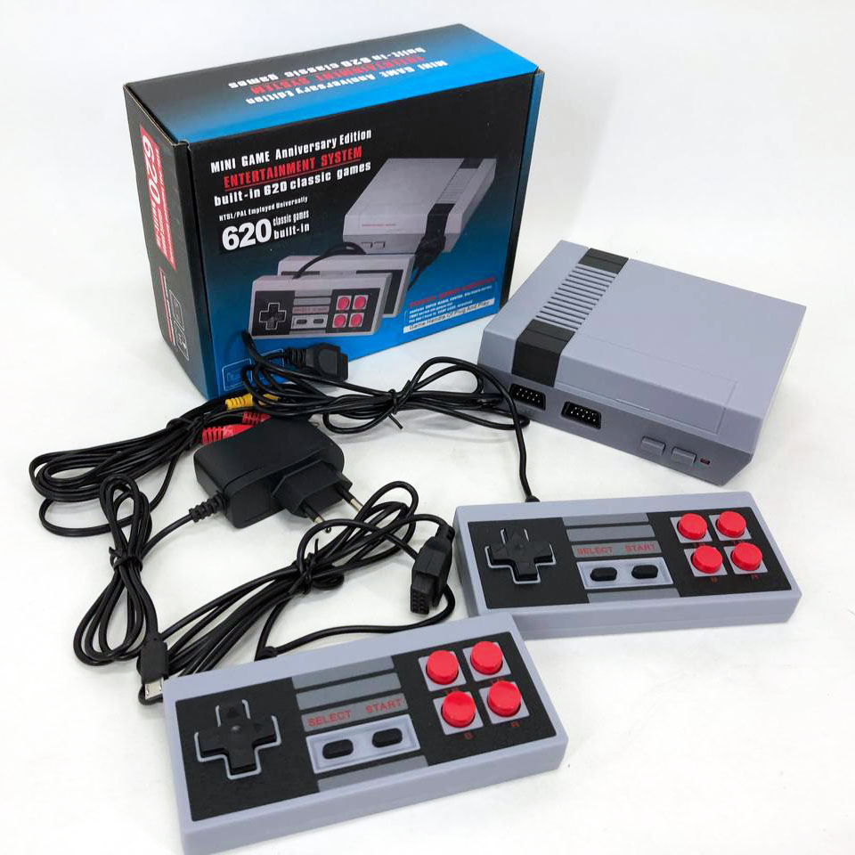 Ігрова приставка GAME NES 620 / 7724 два джойстики 620 вбудованих ігор 8bit Av-Вихід, приставки денді - Зображення 3