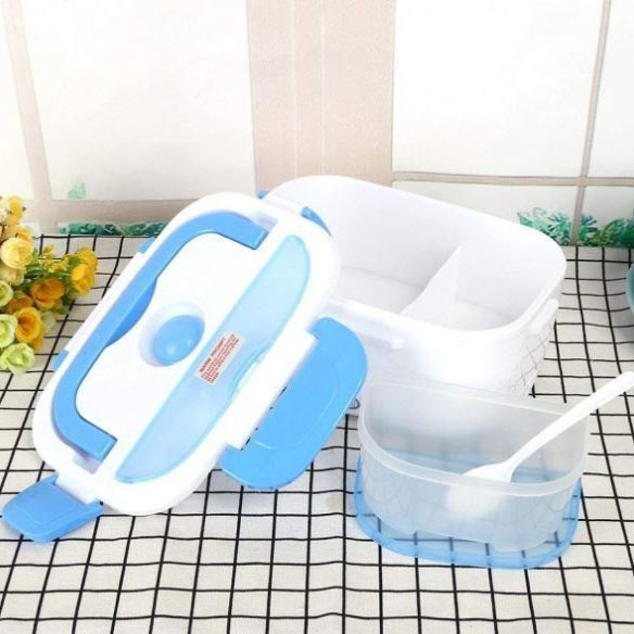 Ланч бокс електричний із підігрівом Lunch Heater 220 V Pro, ланч бокс від мережі Blue 3 Ланч бокс електричний із підігрівом Lunch Heater 220 V Pro, ланч бокс від мережі Blue - Зображення 3