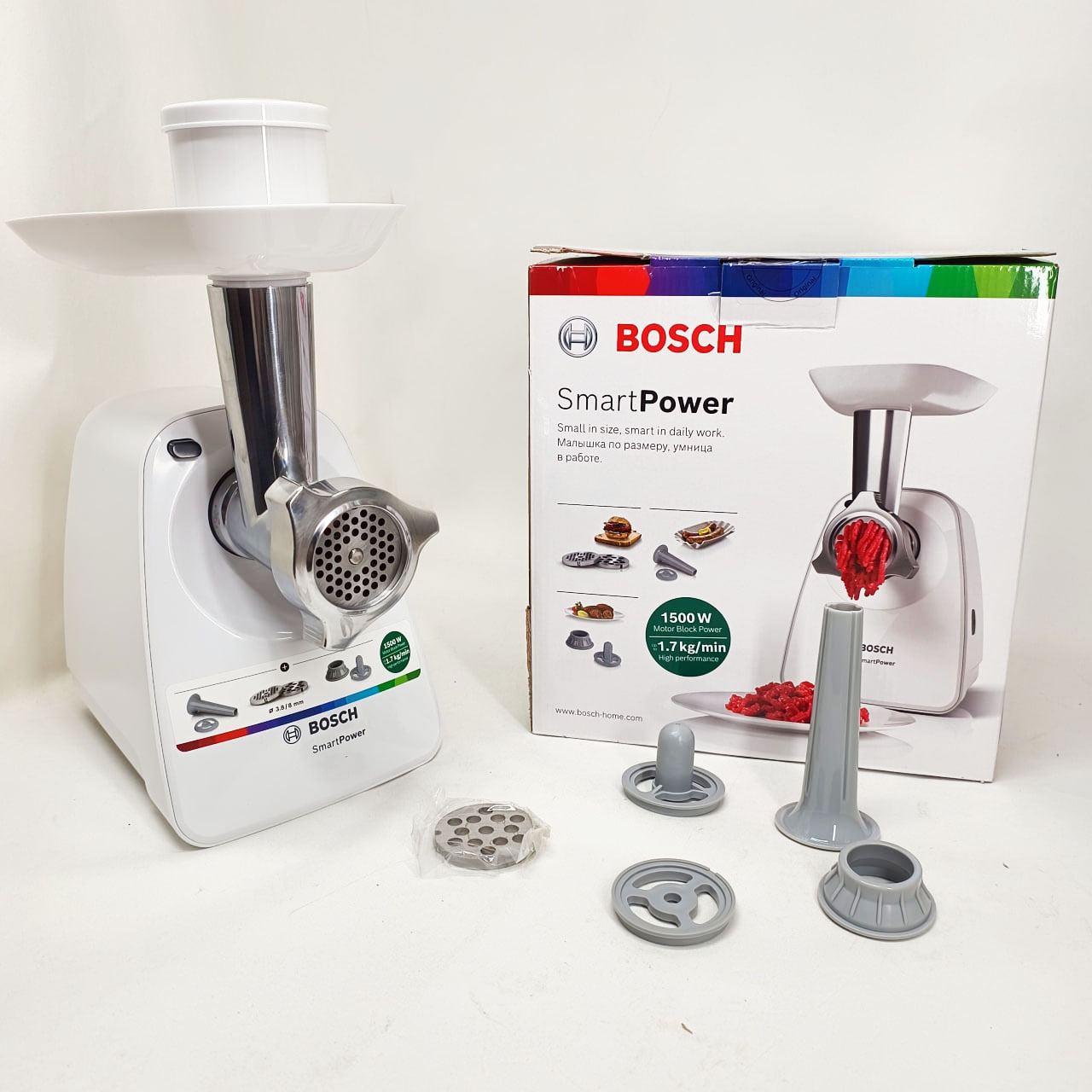 М'ясорубка Bosch SmartPower MFW2520W - Зображення 4