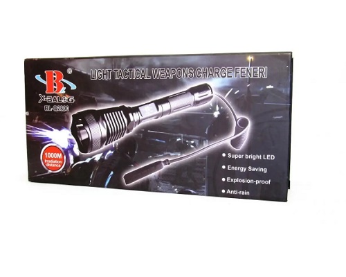 Ручний ліхтарик BL Q3888-T6 3 18650 battery Police 4 Ручний ліхтарик BL Q3888-T6 3 18650 battery Police - Зображення 4