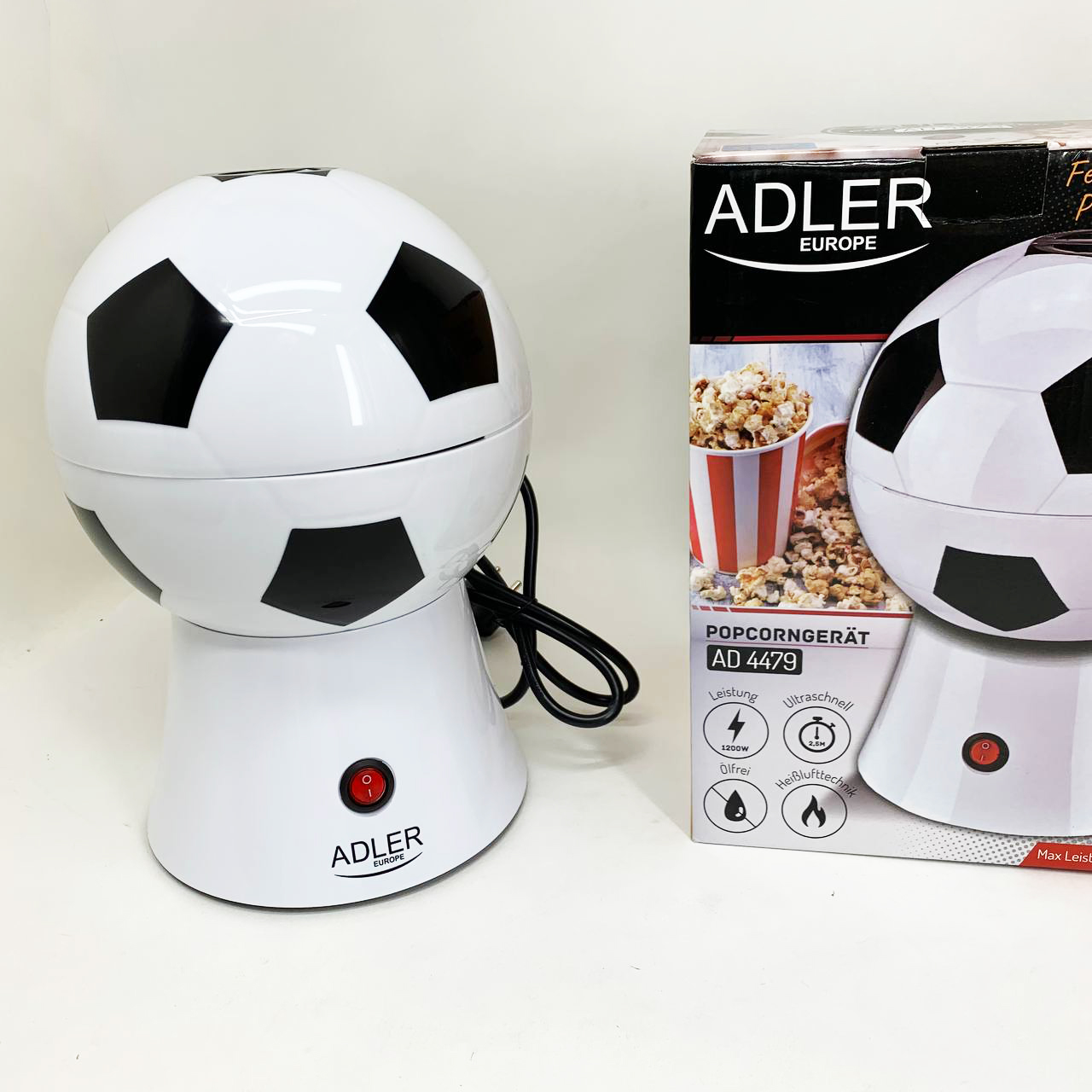 Апарат для приготування попкорну Adler AD 4479 - Зображення 8