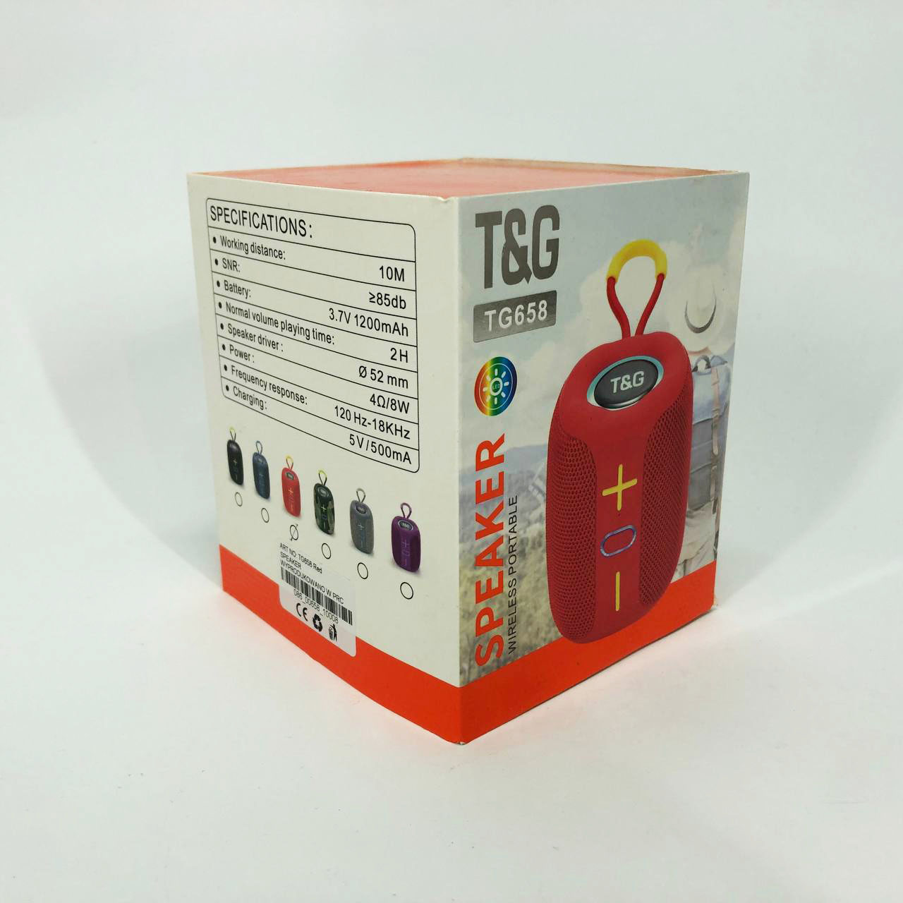 Портативна Bluetooth колонка TG658 8W з RGB підсвічуванням, колонка для вечірки. Колір: червоний 4 Портативна Bluetooth колонка TG658 8W з RGB підсвічуванням, колонка для вечірки. Колір: червоний - Зображення 4
