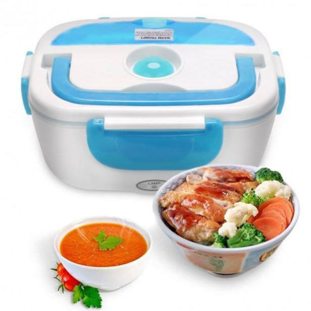 Ланч бокс електричний із підігрівом Lunch Heater 220 V Pro, ланч бокс від мережі Blue 4 Ланч бокс електричний із підігрівом Lunch Heater 220 V Pro, ланч бокс від мережі Blue - Зображення 4