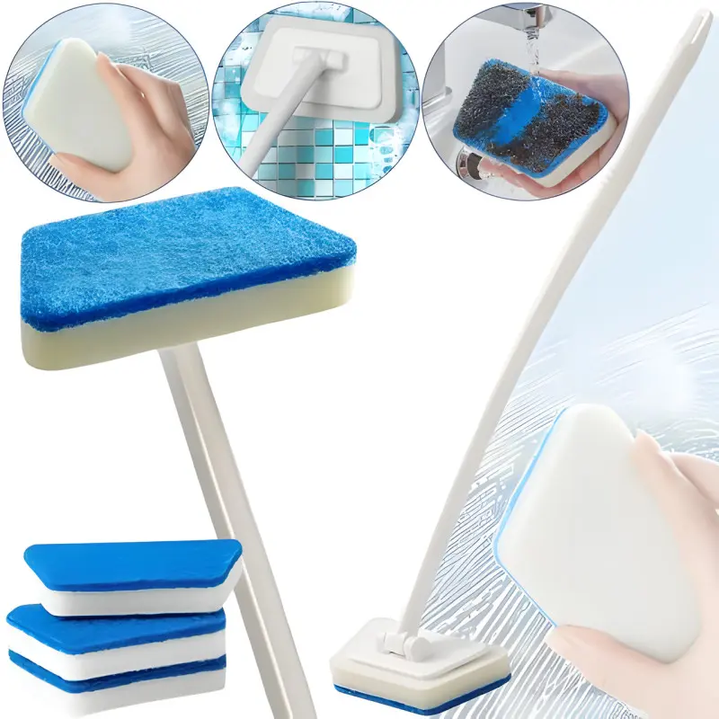 Трапецієподібна щітка для очищення підлоги з довгою ручкою Glass eraser 1 Трапецієподібна щітка для очищення підлоги з довгою ручкою Glass eraser