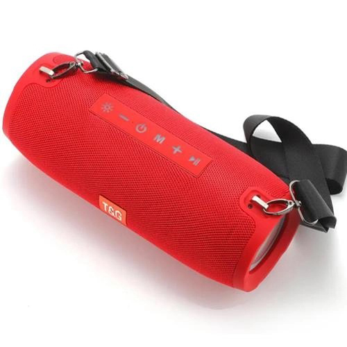 Портативна Bluetooth колонка TG534 SD IPX5 з ремінцем, бездротова колонка потужна. Колір: червоний - Зображення 5