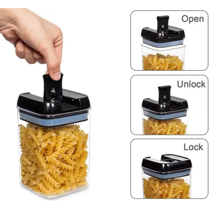 Набір контейнерів для їжі FOOD Storage Container Set на клямках із ущільнювачем із 7 предметів - Зображення 8