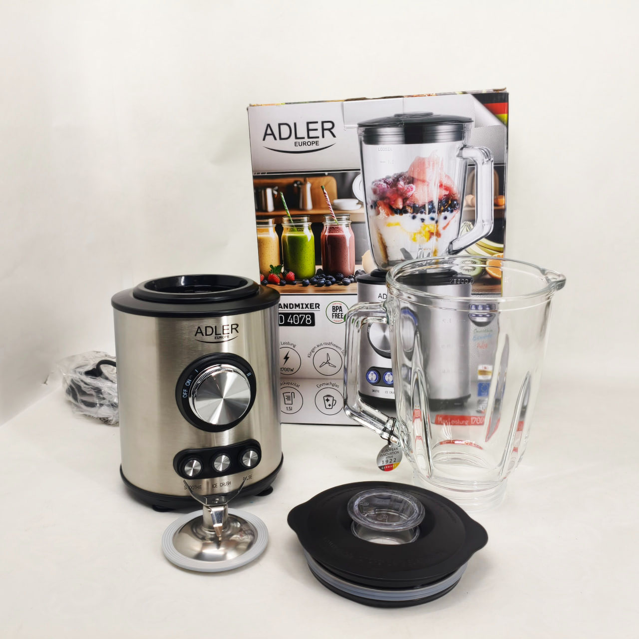 Блендер стаціонарний Adler AD 4078 1.5л 1700Вт 7 Блендер стаціонарний Adler AD 4078 1.5л 1700Вт - Зображення 7