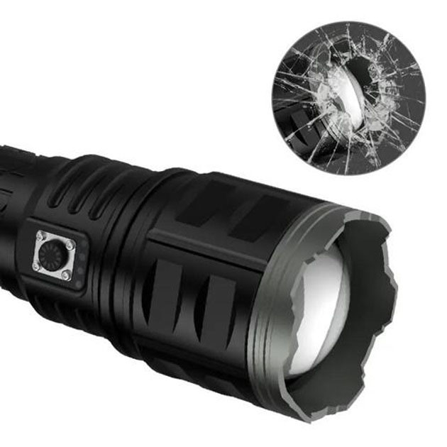 Ліхтар ручної моделі Police AK138-1 WHITE LASER LED PM60-TG 8х18650, USB-зарядка, Power Bank, зум 4 Ліхтар ручної моделі Police AK138-1 WHITE LASER LED PM60-TG 8х18650, USB-зарядка, Power Bank, зум - Зображення 4
