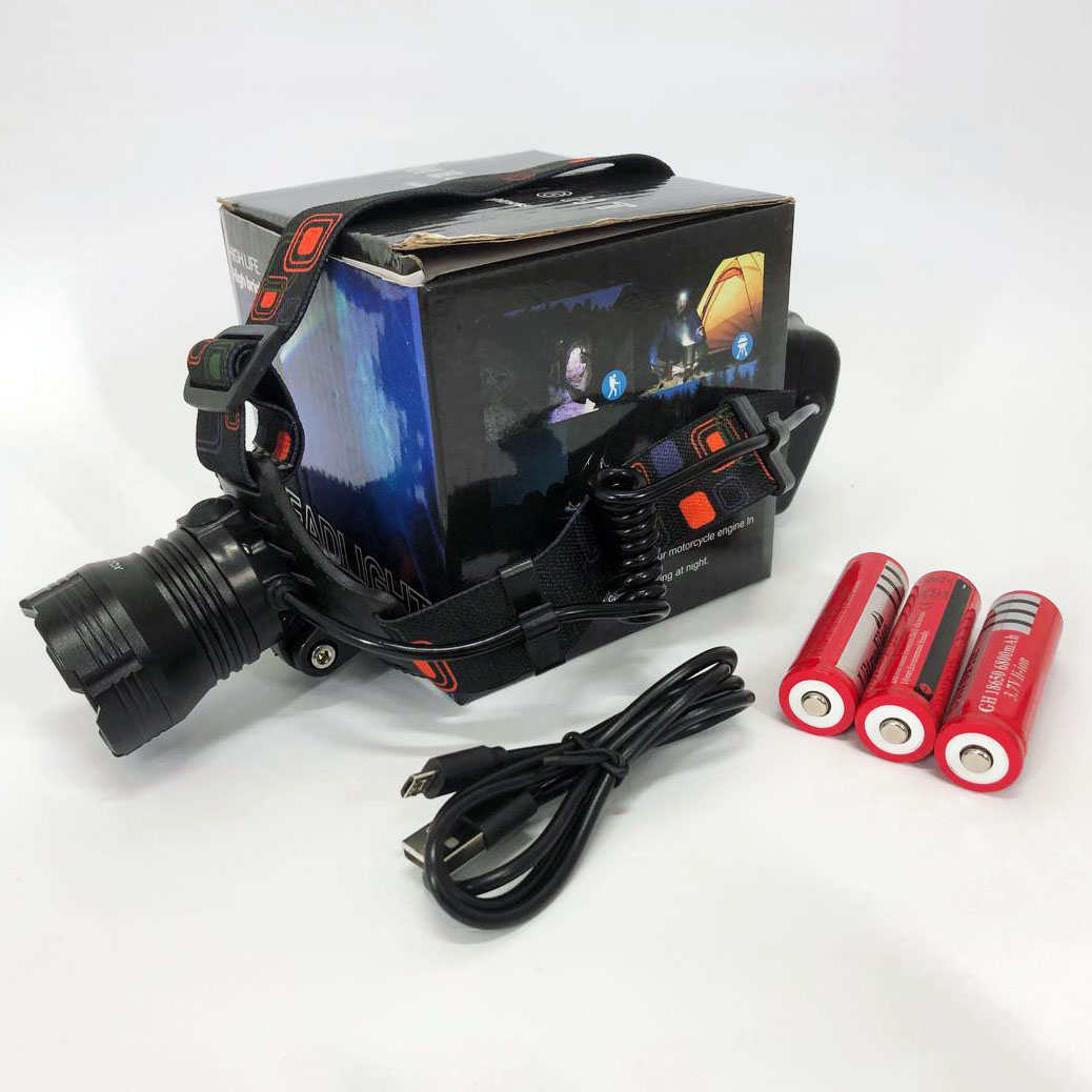 Ліхтар налобний X-Balong XQ-218-HP50 акумуляторний LED zoom з функцією Power Bank 3 режими роботи 2 Ліхтар налобний X-Balong XQ-218-HP50 акумуляторний LED zoom з функцією Power Bank 3 режими роботи - Зображення 2