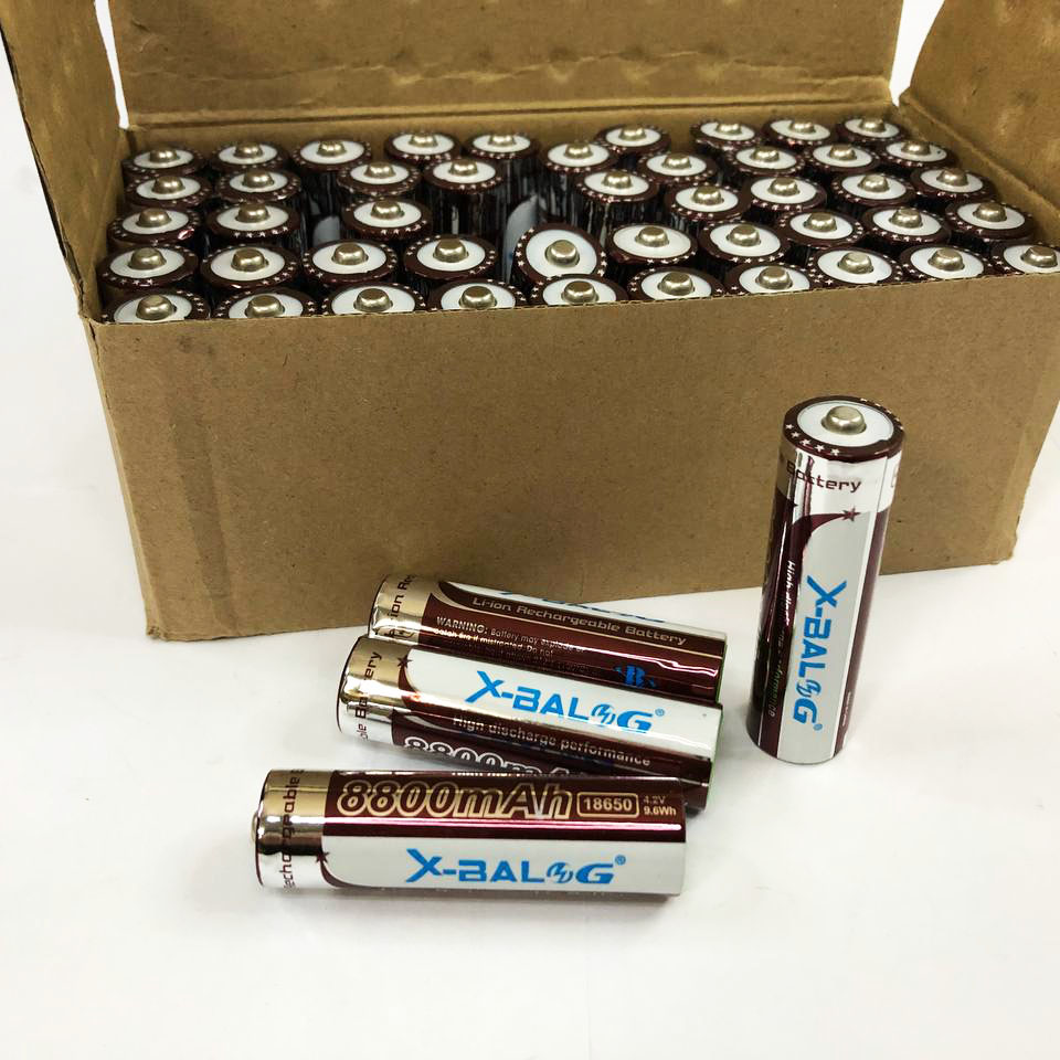 Літієвий акумулятор 18650 X-Balog 8800mAh 4.2V Li-ion літієва акумуляторна батарейка для ліхтариків - Зображення 3