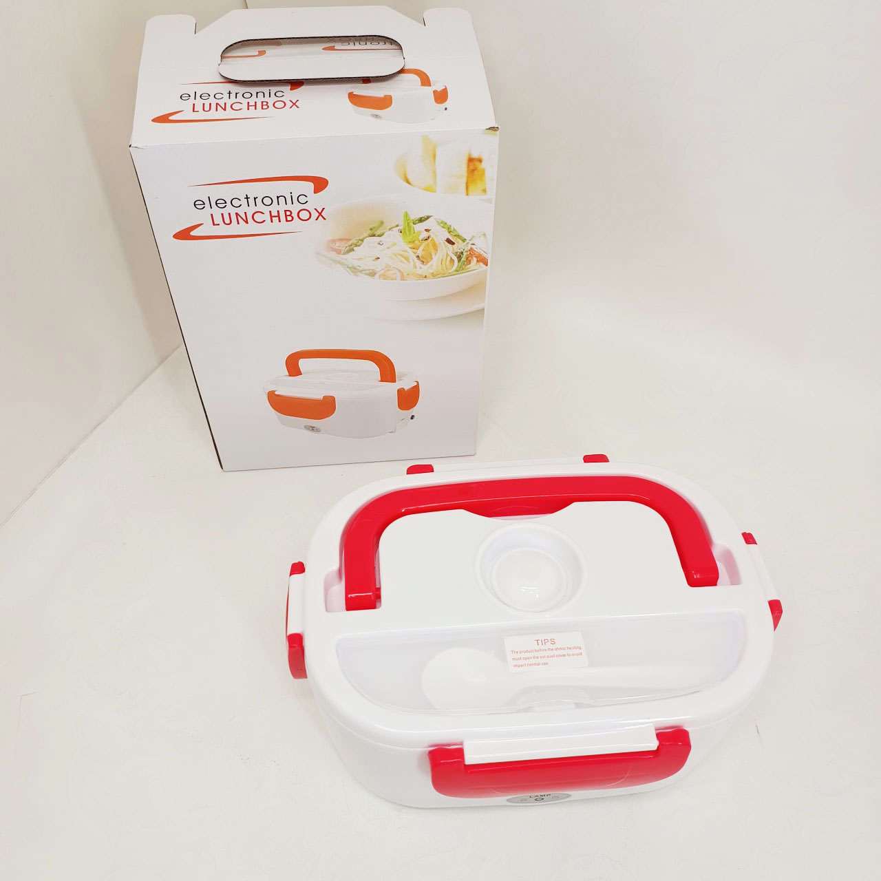 Ланч бокс електричний з підігрівом Lunch Heater 220V Pro, контейнер для їжі з відсіками Red - Зображення 3