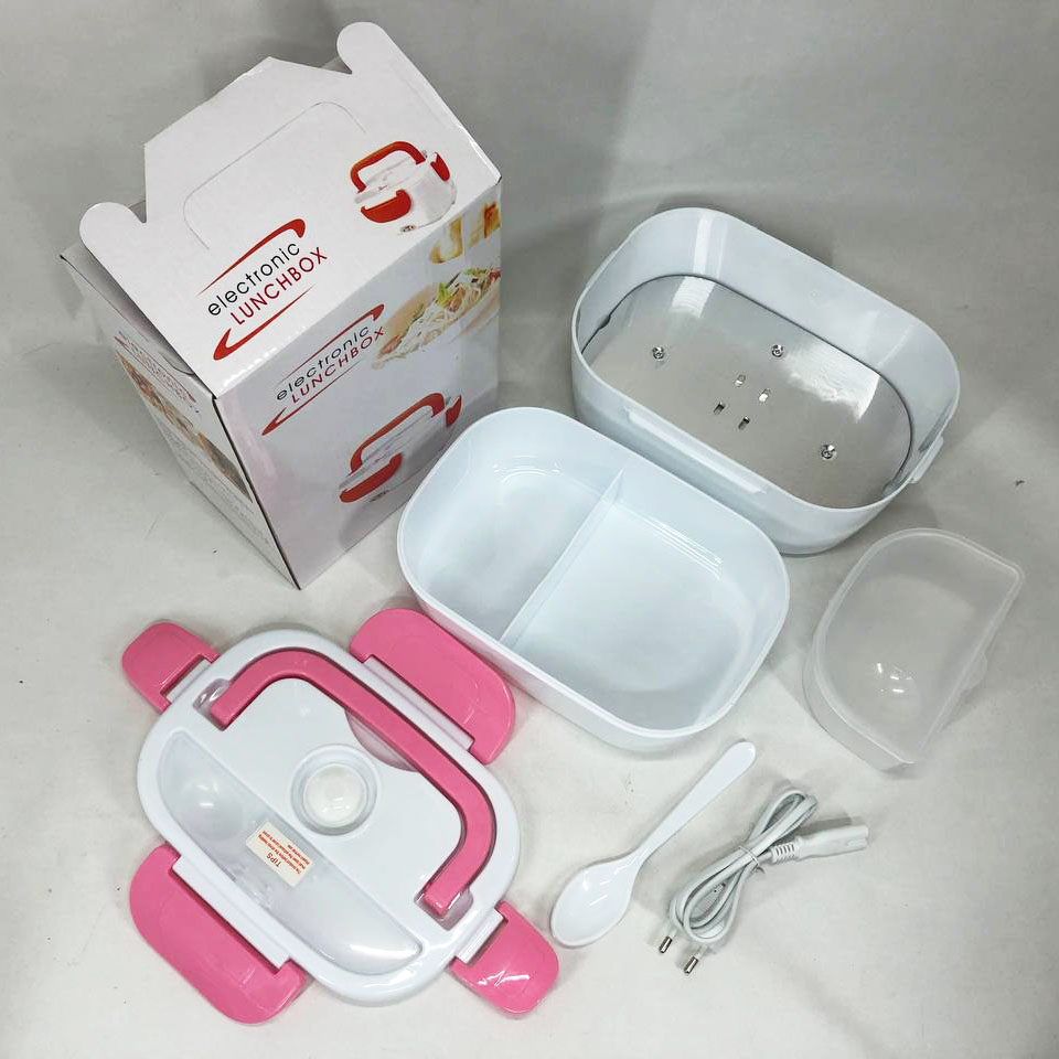 Ланч бокс електричний із підігрівом Lunch Heater 220 V Pro, ланч бокс від мережі Pink 2 Ланч бокс електричний із підігрівом Lunch Heater 220 V Pro, ланч бокс від мережі Pink - Зображення 2