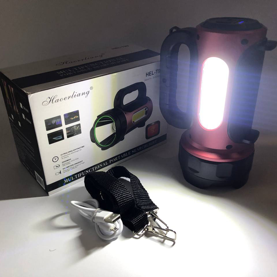 Ліхтар переносний кемпінг T93-LED+COB з функцією PowerBank, повербанк, сонячна батарея - Зображення 3