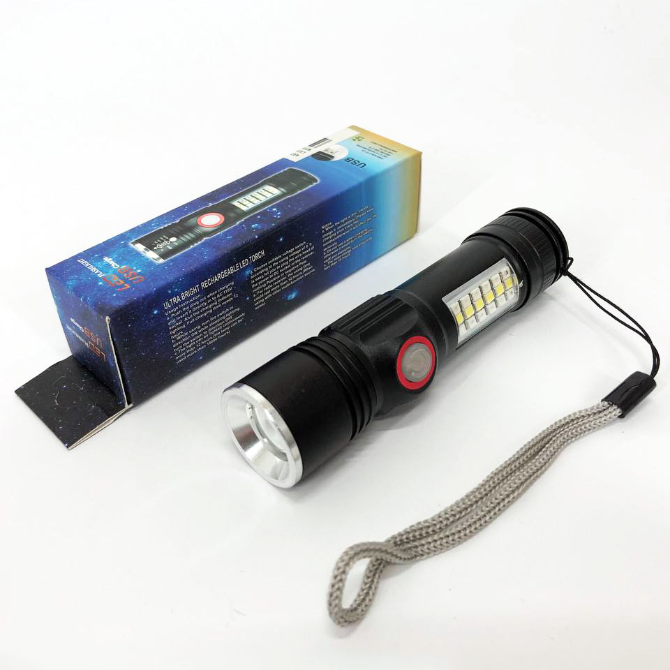 Ліхтар SY-1903C-P50+SMD+RGB Alarm, ЗУ USB, кишеньковий ліхтар із usb зарядкою, надпотужний ліхтарик 2 Ліхтар SY-1903C-P50+SMD+RGB Alarm, ЗУ USB, кишеньковий ліхтар із usb зарядкою, надпотужний ліхтарик - Зображення 2