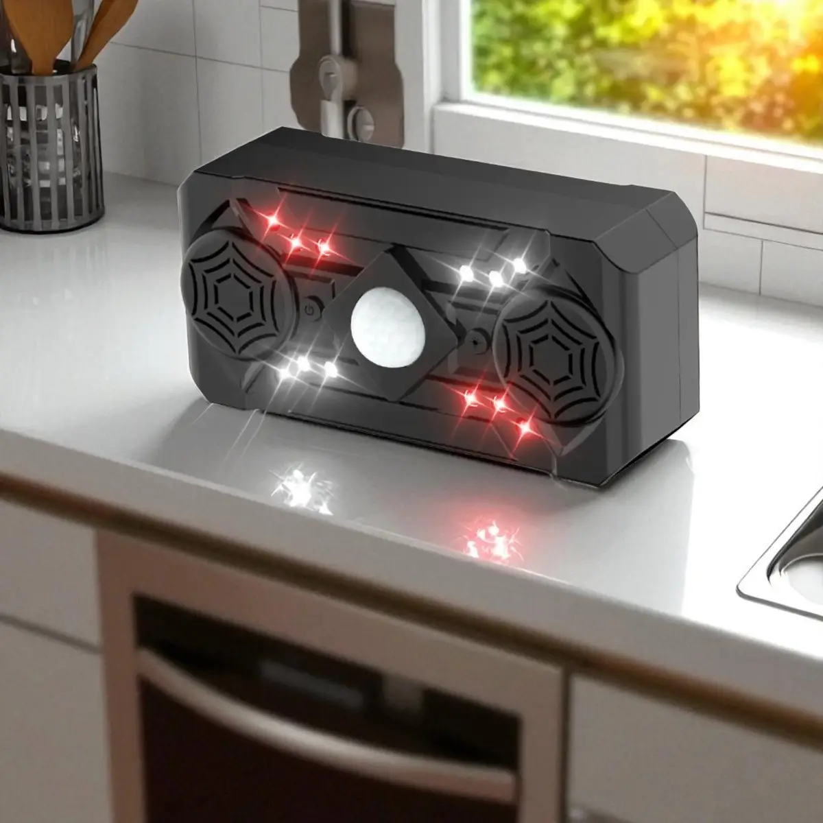 Ультразвуковий репелент від комах Siurn з двома динаміками, USB-живлення, 3 режими, чорний - Зображення 3