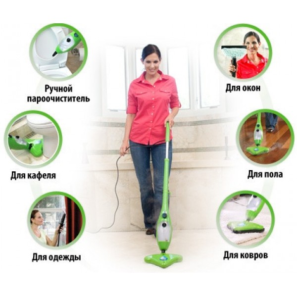 Універсальна парова швабра Steam Cleaner X5 MOP 5 в 1 - Зображення 5