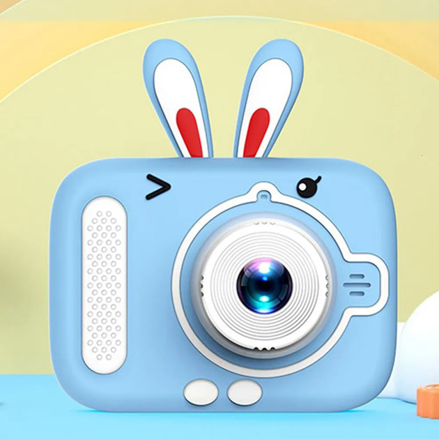 Дитячий цифровий фотоапарат X900 Rabbit Колір: блакитний 6 Дитячий цифровий фотоапарат X900 Rabbit Колір: блакитний - Зображення 6