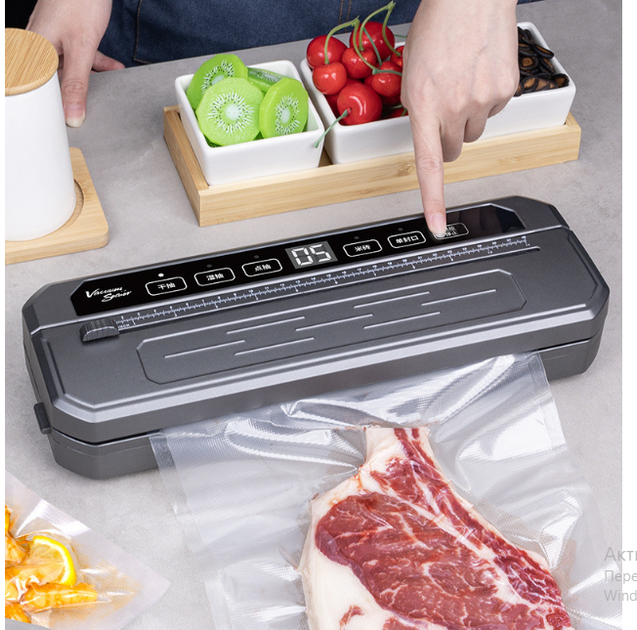 Вакуумний пакувальник універсальний Food Vaccum Sealer 65 kPa 6 режимів - Зображення 5