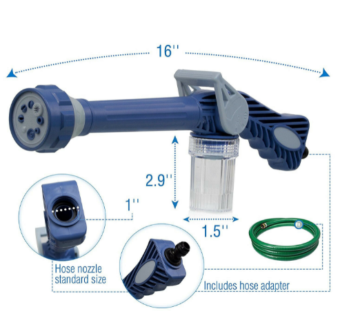 Водомет для миття авто, поливу рослин, розпилювач EZ JET Water Cannon 6 Водомет для миття авто, поливу рослин, розпилювач EZ JET Water Cannon - Зображення 6