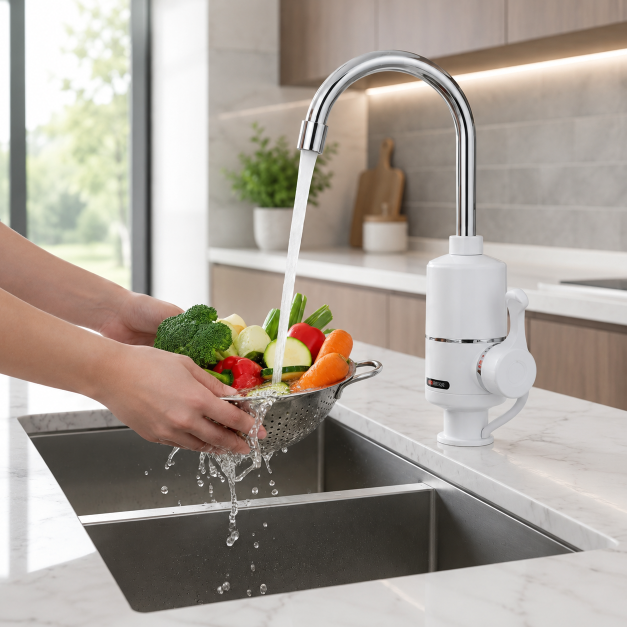 Водонагрівач Delimano WATER HEATER RX-004 / Кран-водонагрівач на нижнє підключення 1 Водонагрівач Delimano WATER HEATER RX-004 / Кран-водонагрівач на нижнє підключення