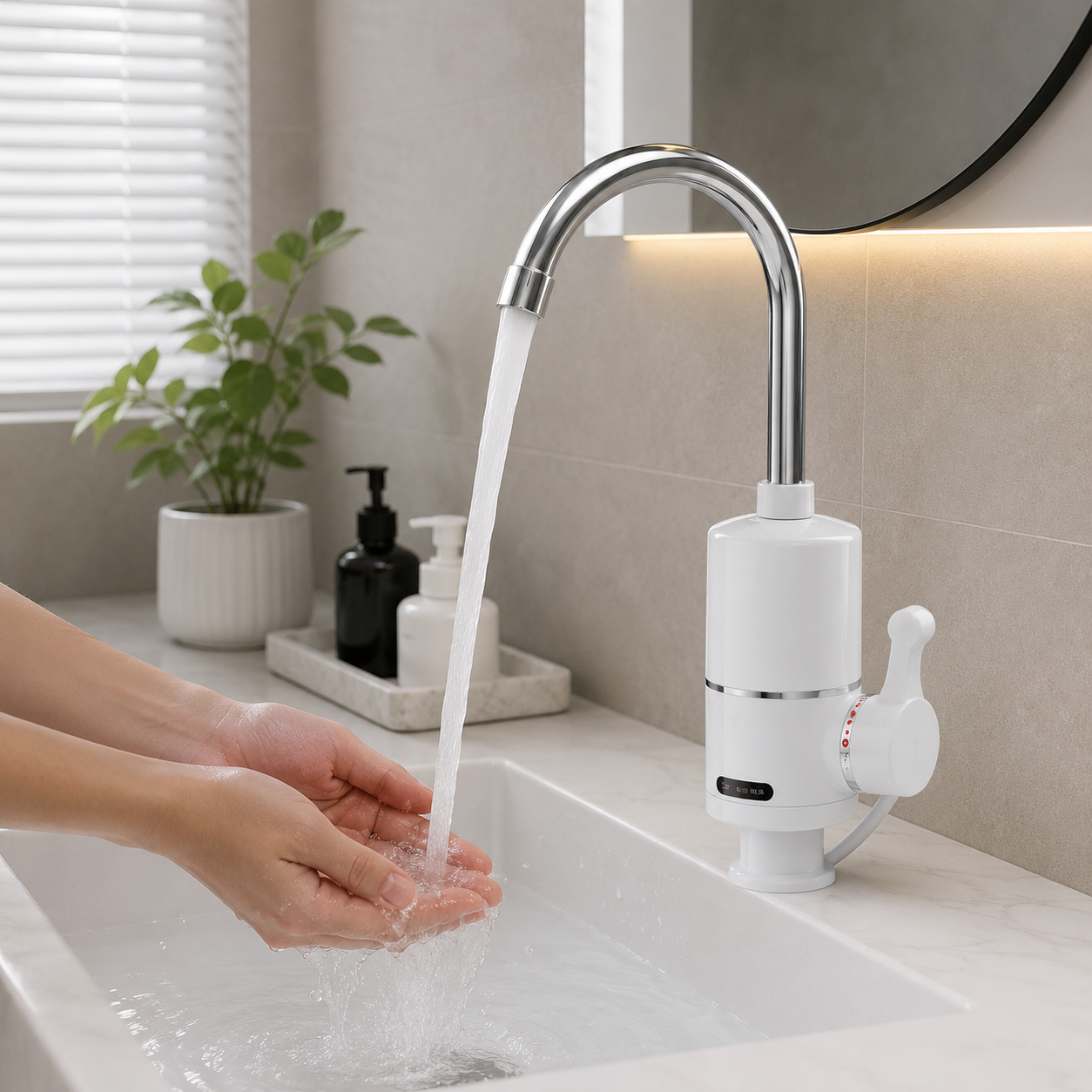 Водонагрівач Delimano WATER HEATER RX-004 / Кран-водонагрівач на нижнє підключення 3 Водонагрівач Delimano WATER HEATER RX-004 / Кран-водонагрівач на нижнє підключення - Зображення 3