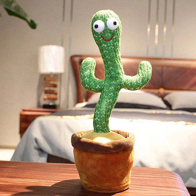 Танцюючий кактус співаючий 120 пісень з підсвічуванням Dancing Cactus TikTok іграшка Повторюшка кактус 3 Танцюючий кактус співаючий 120 пісень з підсвічуванням Dancing Cactus TikTok іграшка Повторюшка кактус - Зображення 3