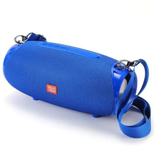 Портативна Bluetooth колонка TG534 SD IPX5 з ремінцем, портативна колонка блютус. Колір: синій - Зображення 6