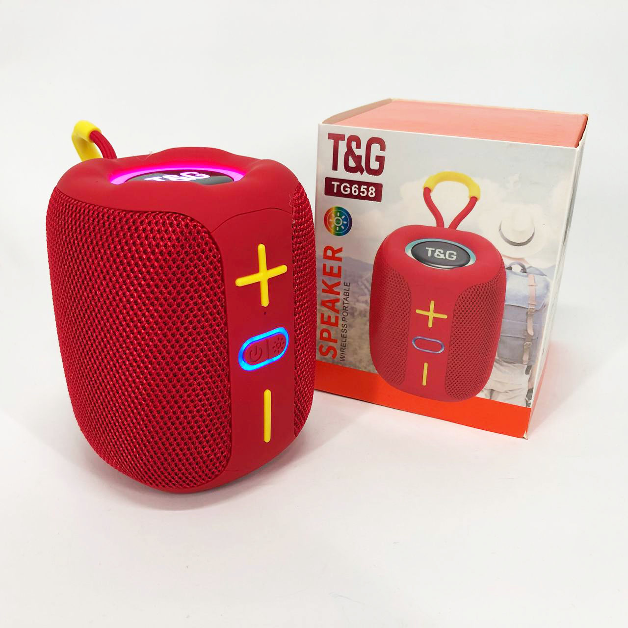 Портативна Bluetooth колонка TG658 8W з RGB підсвічуванням, колонка для вечірки. Колір: червоний 5 Портативна Bluetooth колонка TG658 8W з RGB підсвічуванням, колонка для вечірки. Колір: червоний - Зображення 5
