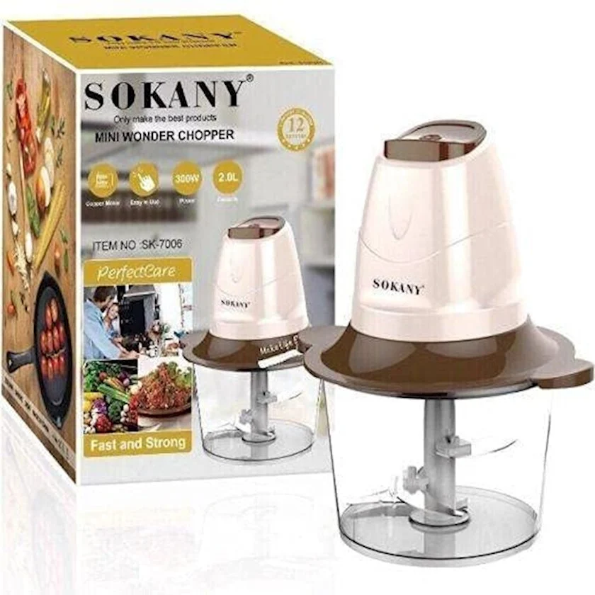 Електричний подрібнювач Sokany SK-7006 для овочів/Овочерізка - Зображення 3