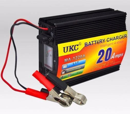 Зарядний пристрій акумулятора UKC Battery Charger 20A MA 1220A black 2 Зарядний пристрій акумулятора UKC Battery Charger 20A MA 1220A black - Зображення 2