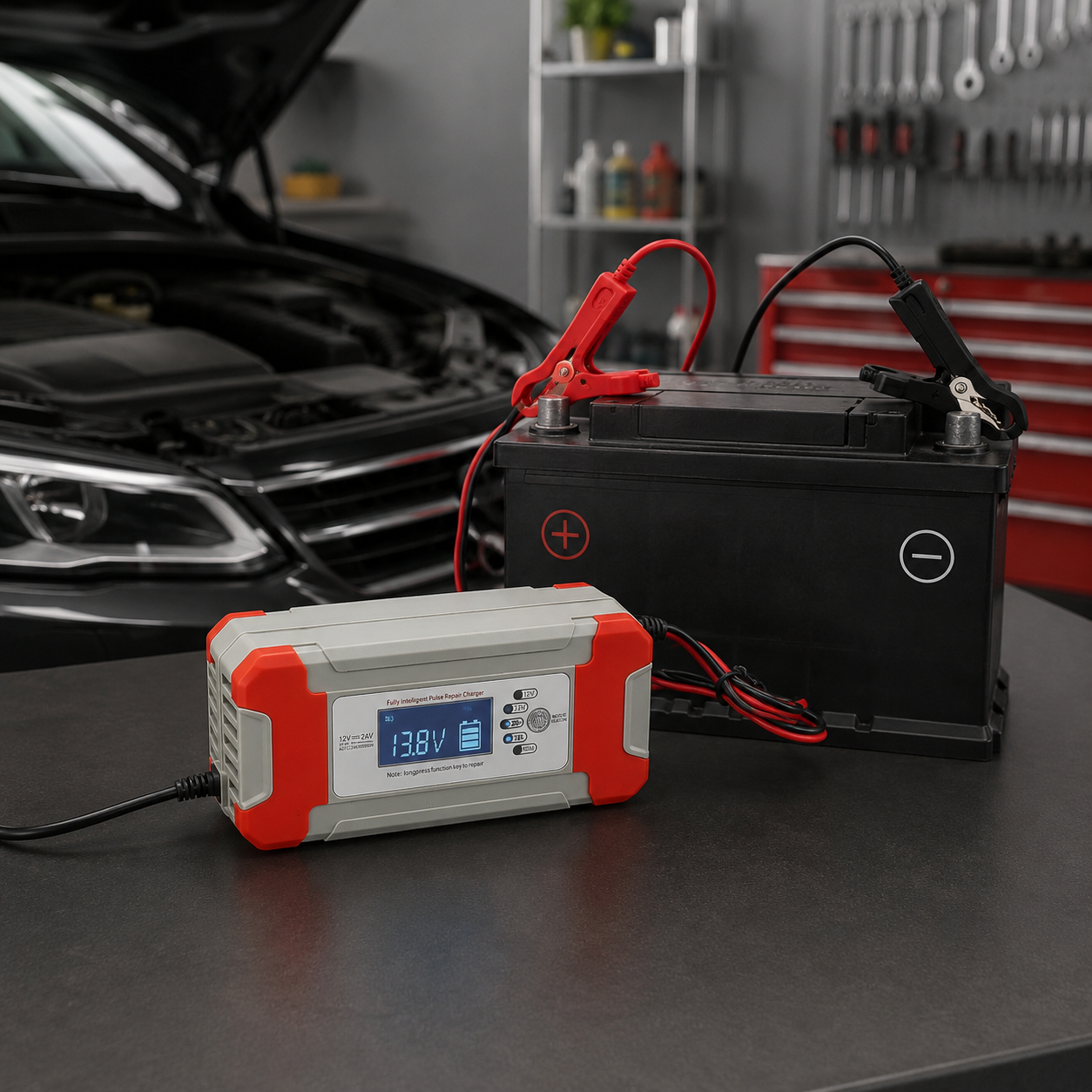 Зарядний пристрій для акумуляторів 8A 12V/24v / Автомобільна зарядка / Зарядка для акумулятора автоЗарядний пристрій для акумуляторів 8A 12V/24v / Автомобільна зарядка / Зарядка для акумулятора авто 3 Зарядний пристрій для акумуляторів 8A 12V/24v / Автомобільна зарядка / Зарядка для акумулятора автоЗарядний пристрій для акумуляторів 8A 12V/24v / Автомобільна зарядка / Зарядка для акумулятора авто - Зображення 3