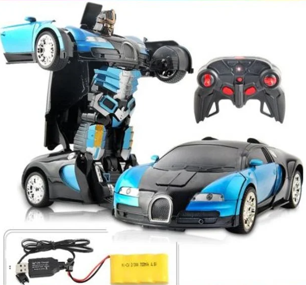 Машинка Трансформер Bugatti Size 18 см Robot Car синя з пультом 5 Машинка Трансформер Bugatti Size 18 см Robot Car синя з пультом - Зображення 5