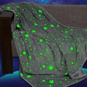 Сірий Дитячий плед-покривало Magic Blanket, що світиться в темряві 150*180