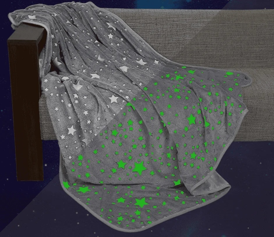 Сірий Дитячий плед-покривало Magic Blanket, що світиться в темряві 150*180 4 Сірий Дитячий плед-покривало Magic Blanket, що світиться в темряві 150*180 - Зображення 4
