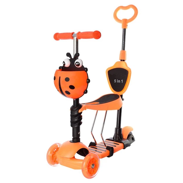Дитячий самокат Best Scooter 5в1 Сонечко Помаранчевий 1 Дитячий самокат Best Scooter 5в1 Сонечко Помаранчевий