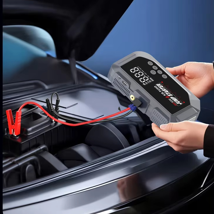 Пускозарядний пристрій K3 + компресор 150 PSI Power Bank LED-ліхтар 2 Пускозарядний пристрій K3 + компресор 150 PSI Power Bank LED-ліхтар - Зображення 2