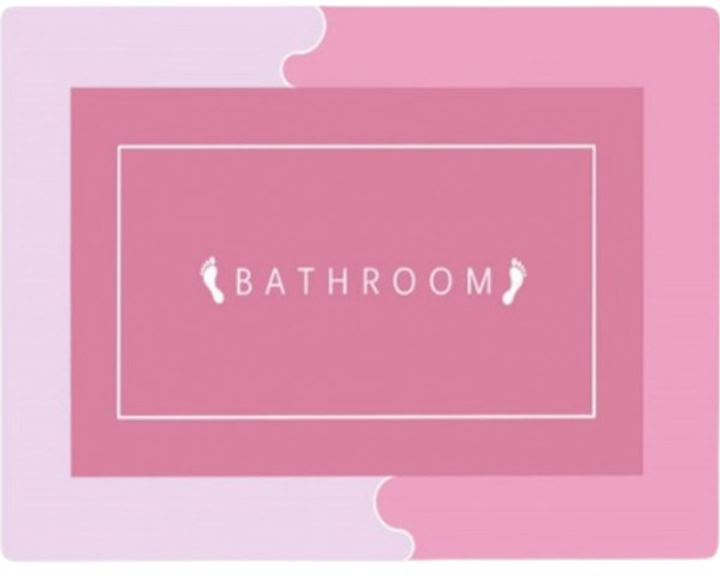 Килимок у ванну вологовбираючий суперпоглинаючий нековзний Bath Mat Super Absorbent (40х60см) рожевий 1 Килимок у ванну вологовбираючий суперпоглинаючий нековзний Bath Mat Super Absorbent (40х60см) рожевий