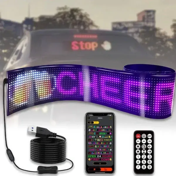 Гибкий экран LED Matrix Panel APP wifi rgb 192mm 898mm (HRP-1696PLUS) ART-0568 5 Гибкий экран LED Matrix Panel APP wifi rgb 192mm 898mm (HRP-1696PLUS) ART-0568 - Зображення 5