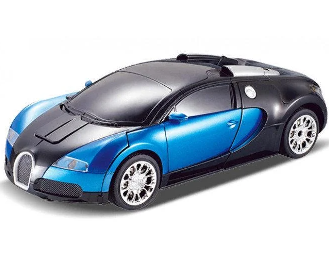 Машинка Трансформер Bugatti Size 18 см Robot Car синя з пультом 6 Машинка Трансформер Bugatti Size 18 см Robot Car синя з пультом - Зображення 6
