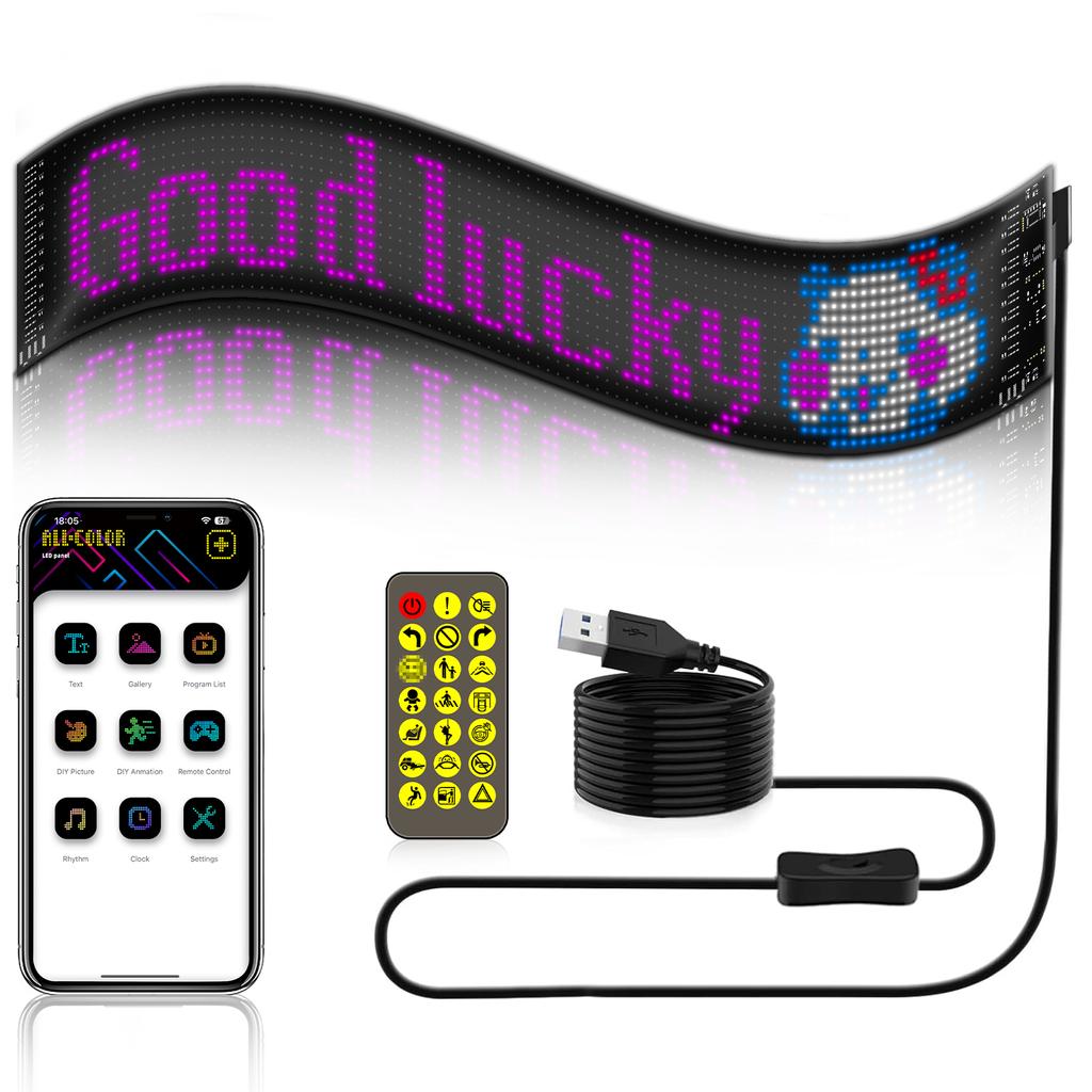 Гибкий экран LED Matrix Panel APP wifi rgb 192mm 898mm (HRP-1696PLUS) ART-0568 6 Гибкий экран LED Matrix Panel APP wifi rgb 192mm 898mm (HRP-1696PLUS) ART-0568 - Зображення 6
