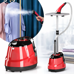 Вертикальний відпарювач для одягу Garment Steamer 2000W / Червона Парова праска для всіх видів тканини