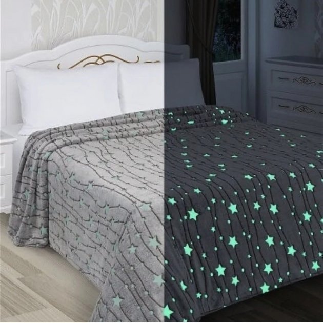Сірий Дитячий плед-покривало Magic Blanket, що світиться в темряві 150*180 7 Сірий Дитячий плед-покривало Magic Blanket, що світиться в темряві 150*180 - Зображення 7