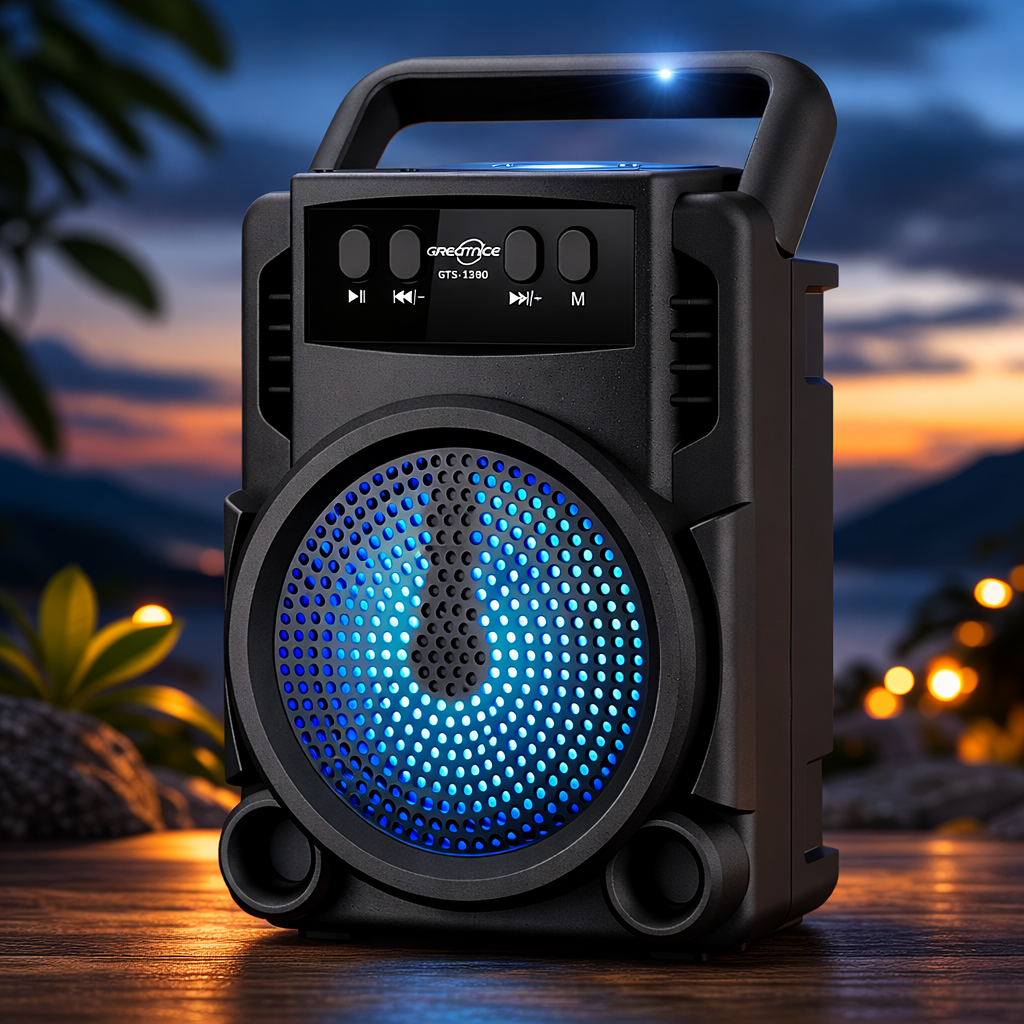 Бездротова портативна колонка GTS-1360 Dual 3" 2 Бездротова портативна колонка GTS-1360 Dual 3" - Зображення 2