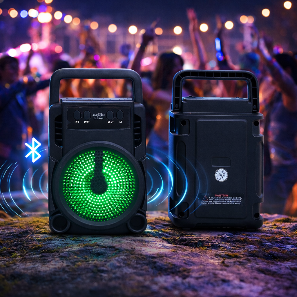Бездротова портативна колонка GTS-1360 Dual 3" 3 Бездротова портативна колонка GTS-1360 Dual 3" - Зображення 3